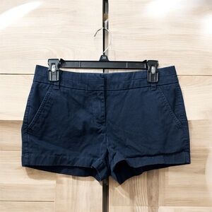 J. CREW Chino Women’s Navy Shorts Cotton Classic Preppy Size 2
